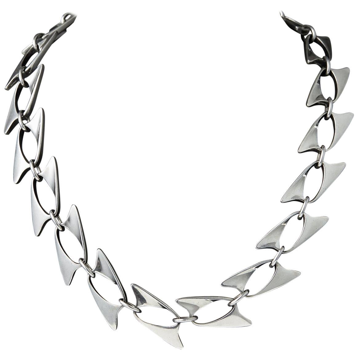 Necklace Designed by Henning Koppel for Georg Jensen, Denmark, 1940s