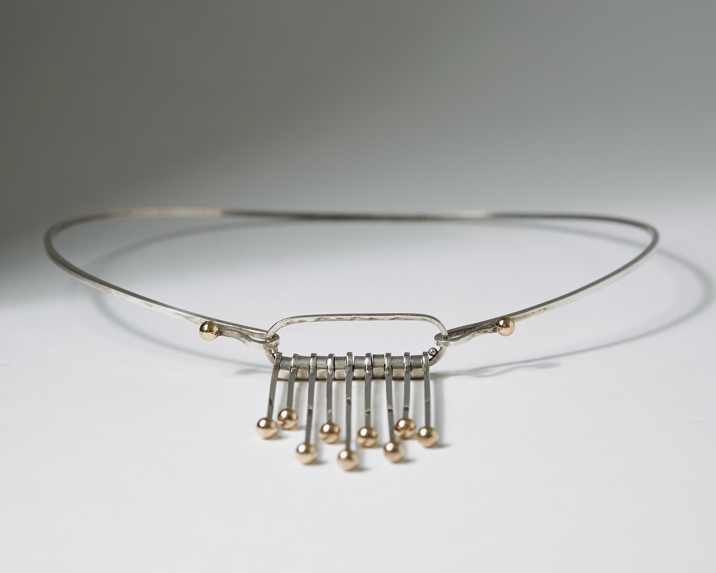 Necklace Designed by Theresia Hvorslev for Alton, 	Sweden, 1968 In Good Condition For Sale In Stockholm, SE