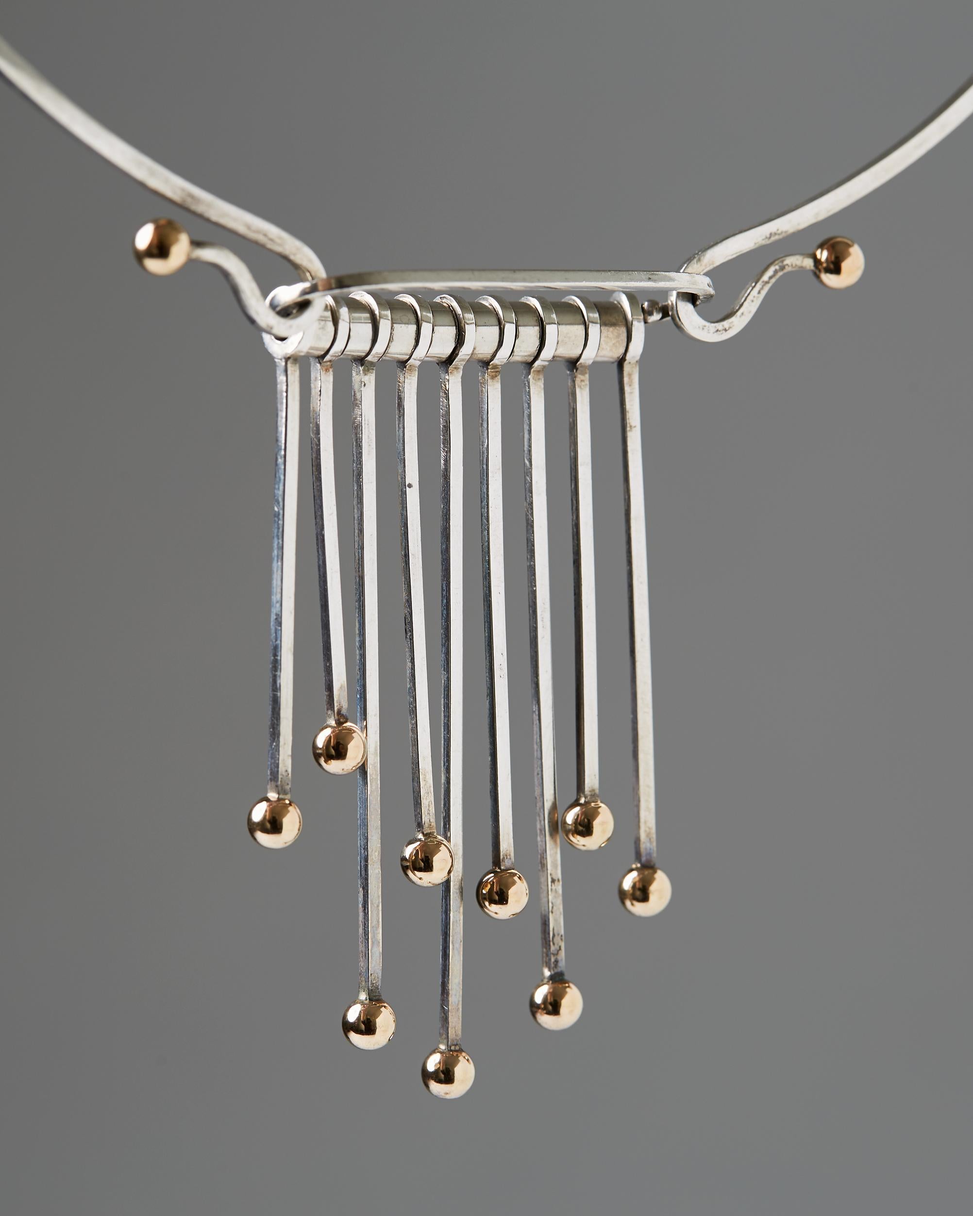 Necklace Designed by Theresia Hvorslev for Alton, 	Sweden, 1968 In Good Condition For Sale In Stockholm, SE