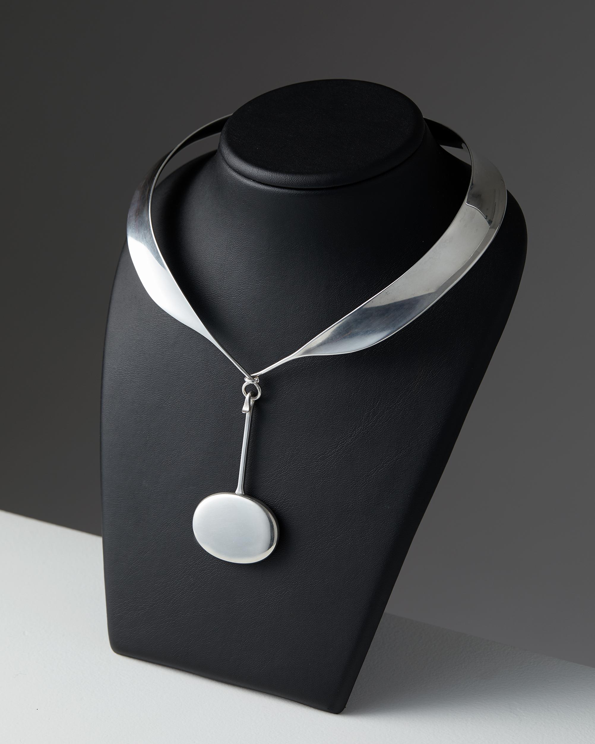Modern Necklace Designed by Torun Bülow-Hübe for Georg Jensen, Denmark, 1950s