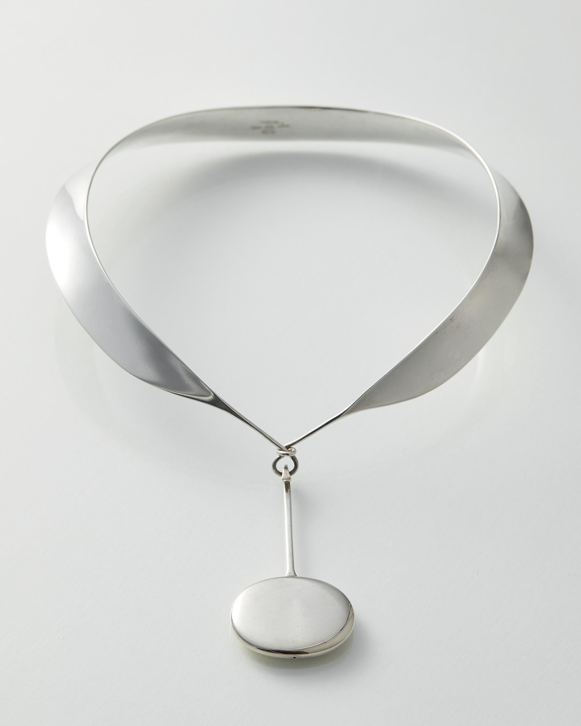 Necklace Designed by Torun Bülow-Hübe for Georg Jensen, Denmark, 1950s In Good Condition In Stockholm, SE