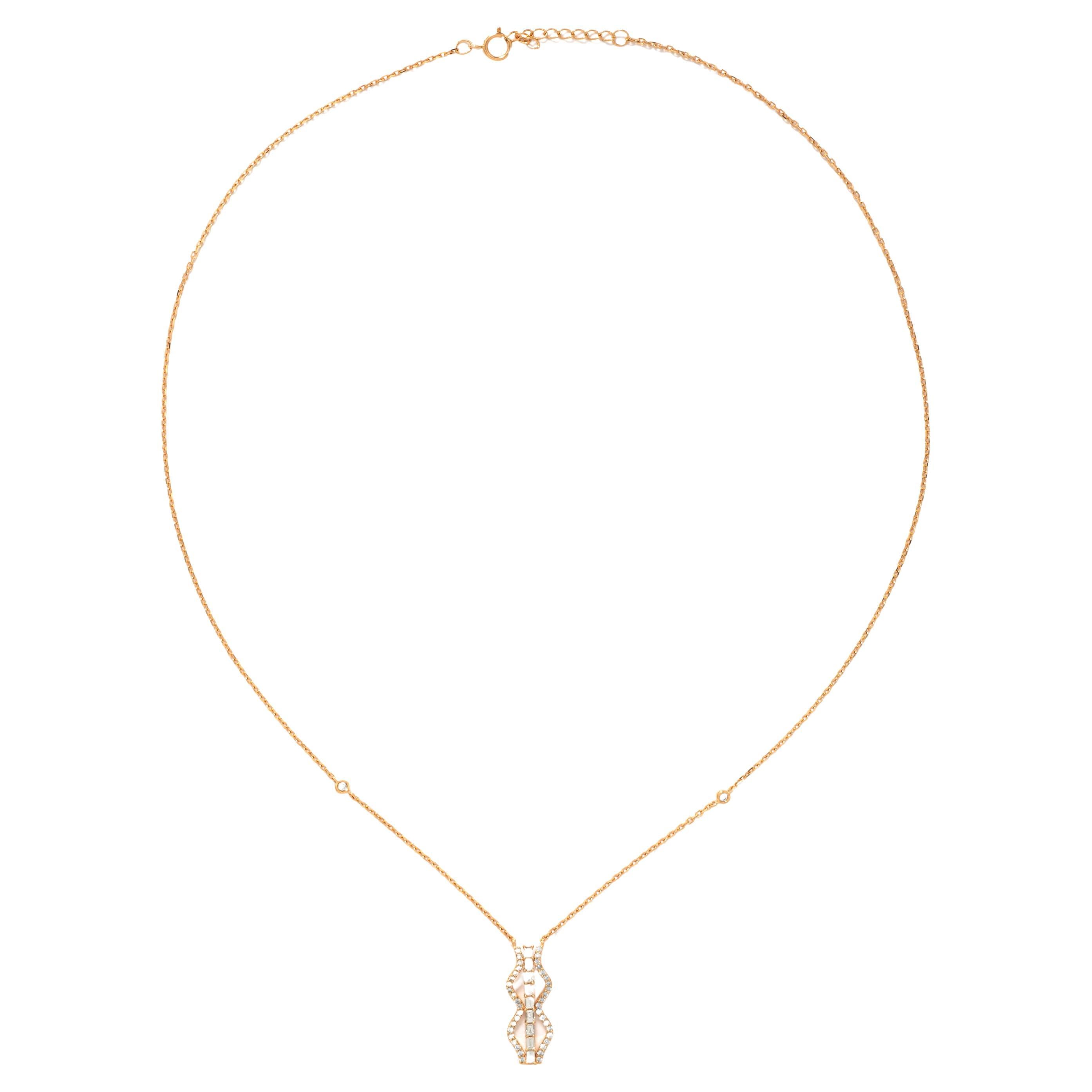 Necklace Diamond 18K Yellow Gold