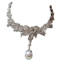 Necklace Diamonds and Australian Pearl