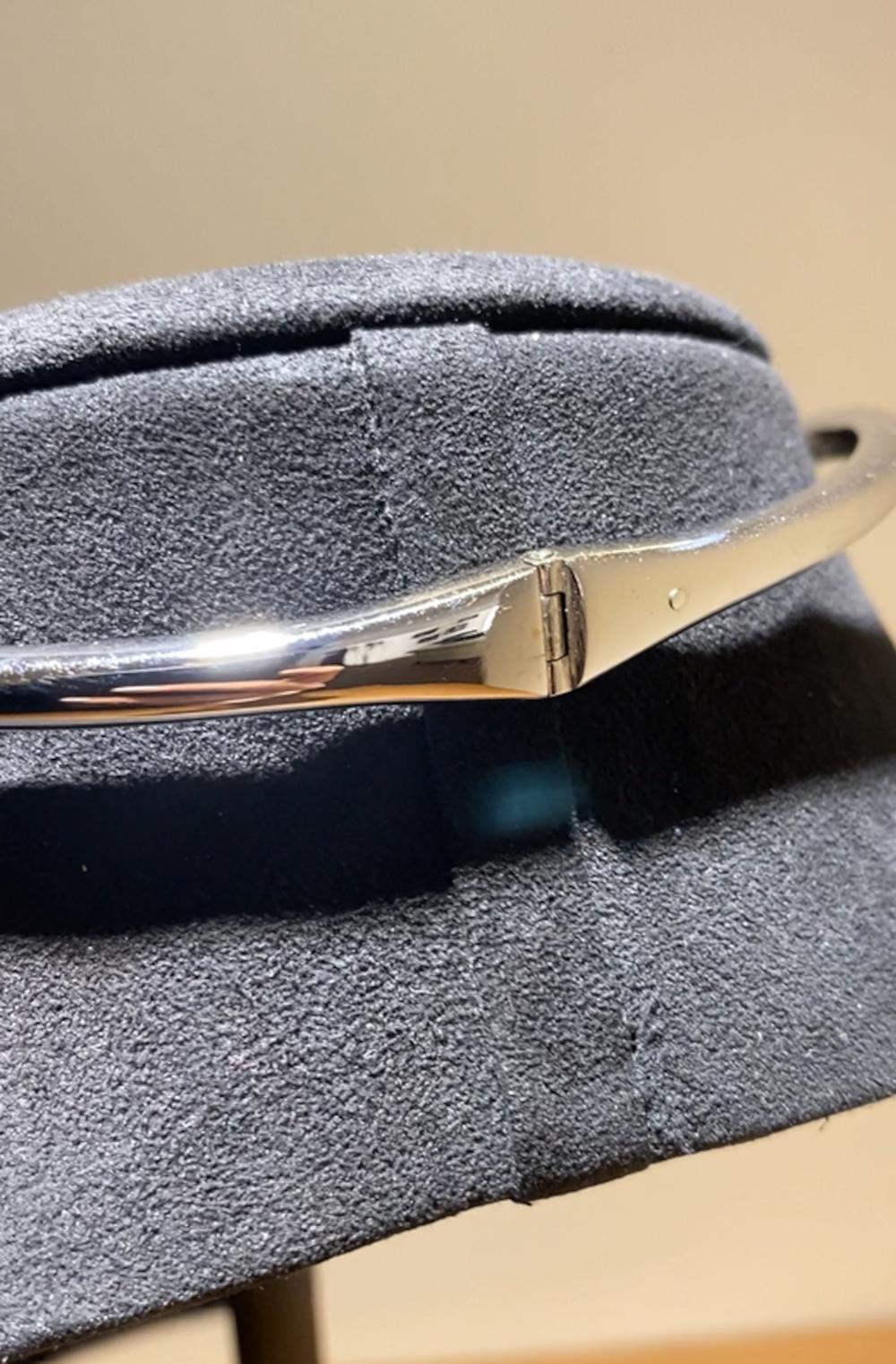 SCAVIA Diamanten Pavè Brillantschliff Blauer Saphir Halskette im Zustand „Neu“ im Angebot in Rome, IT