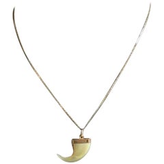 Necklace Gold 14 Karat with Animal Claw