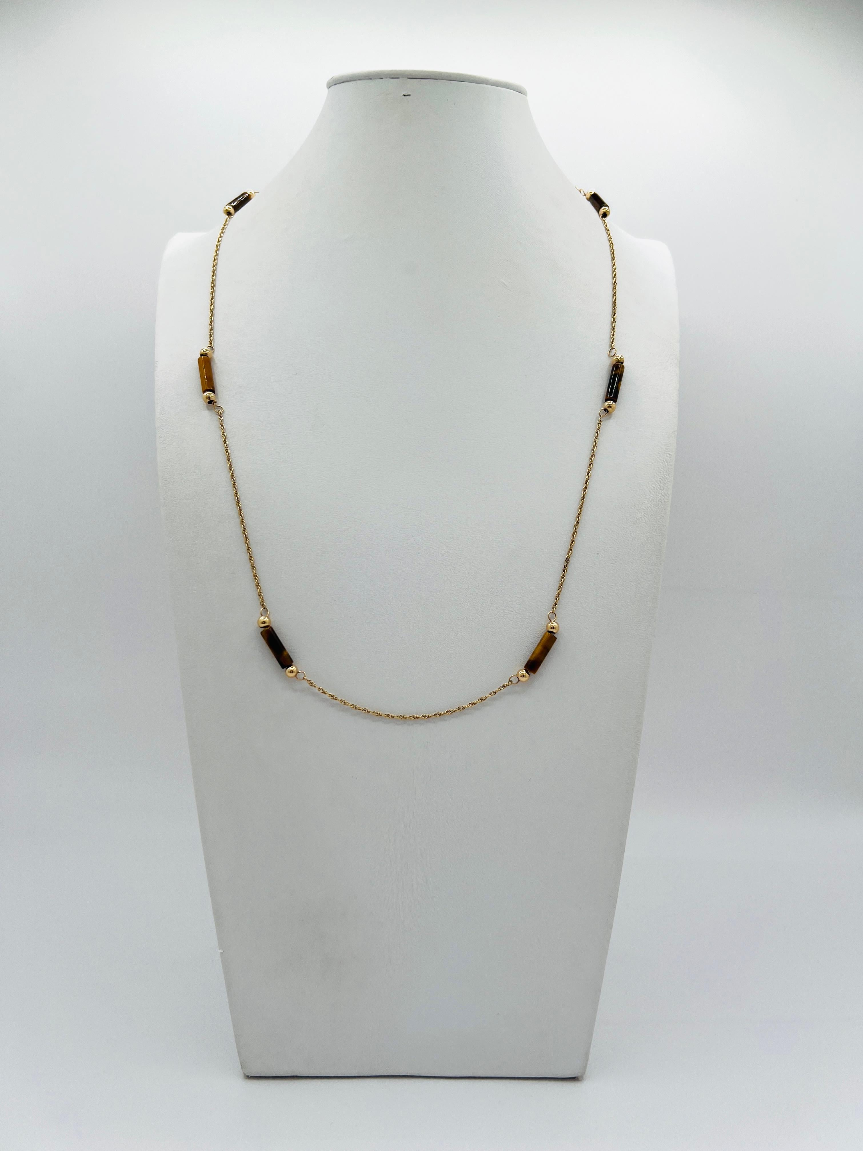 Collana in oro giallo 14K in vendita 3