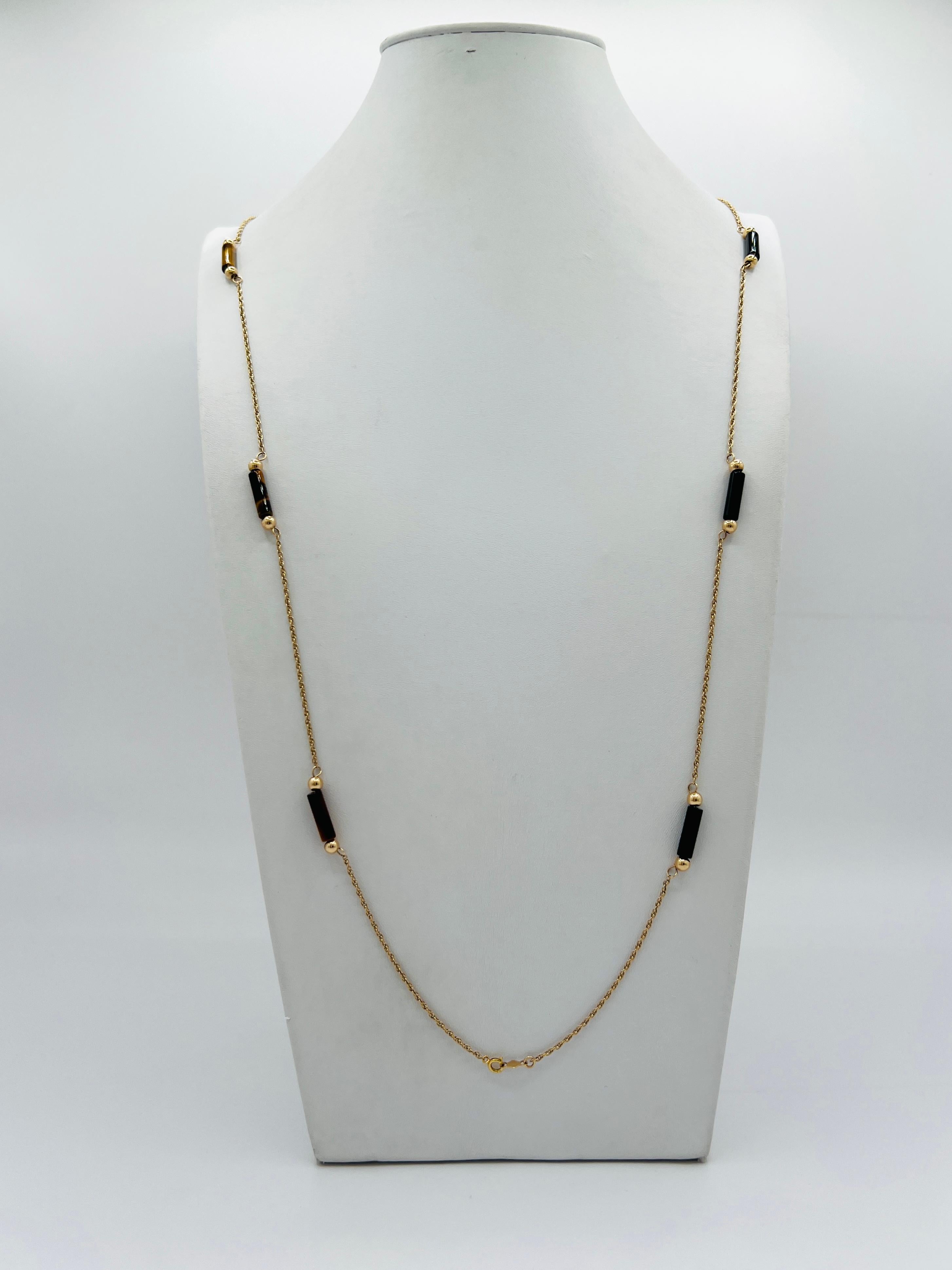 Collana in oro giallo 14K in vendita 4