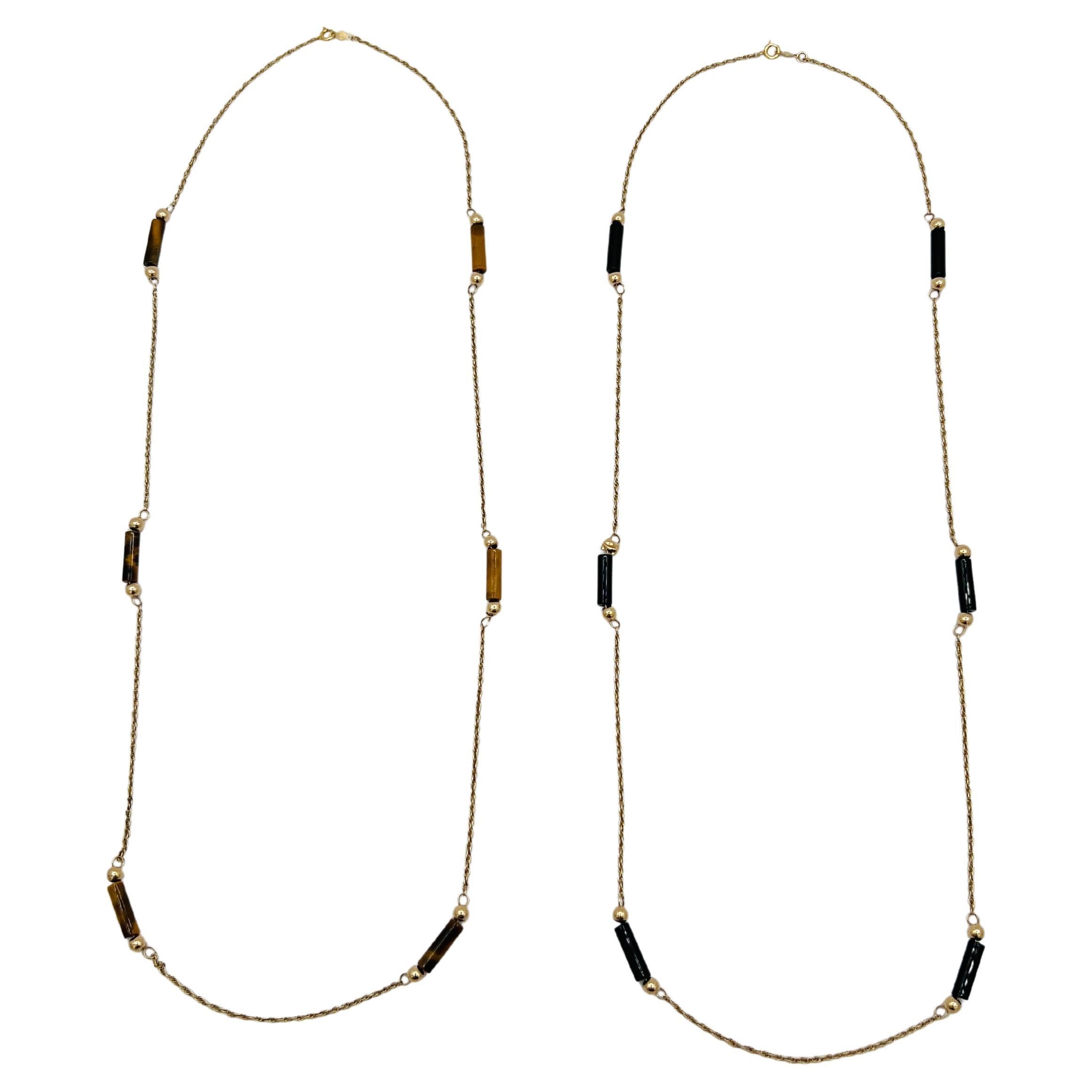 Collar de oro amarillo de 14 quilates