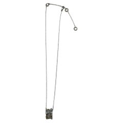 Necklace in 14kt White Gold with Charm - Micheletto