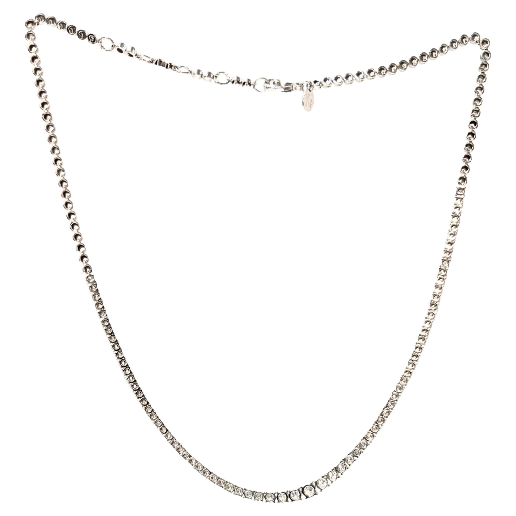 Contemporaneo Collana in oro bianco 18 k. e diamanti in vendita