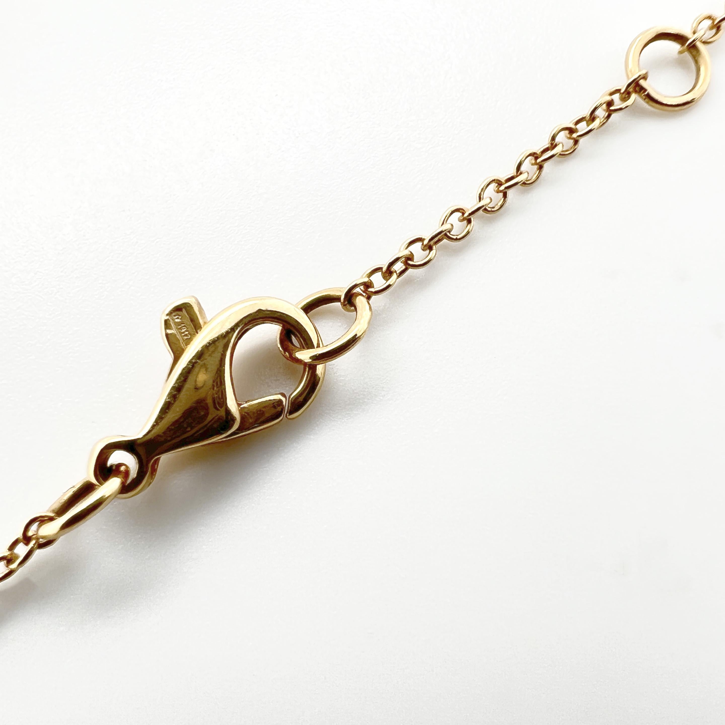 Necklace in 18kt yellow gold with faceted lemon quartz central motif & diamonds  In New Condition For Sale In Milano, IT