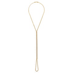 Necklace Lariat Round Chain Minimal Long 18 Karat Gold-Plated Greek Jewelry