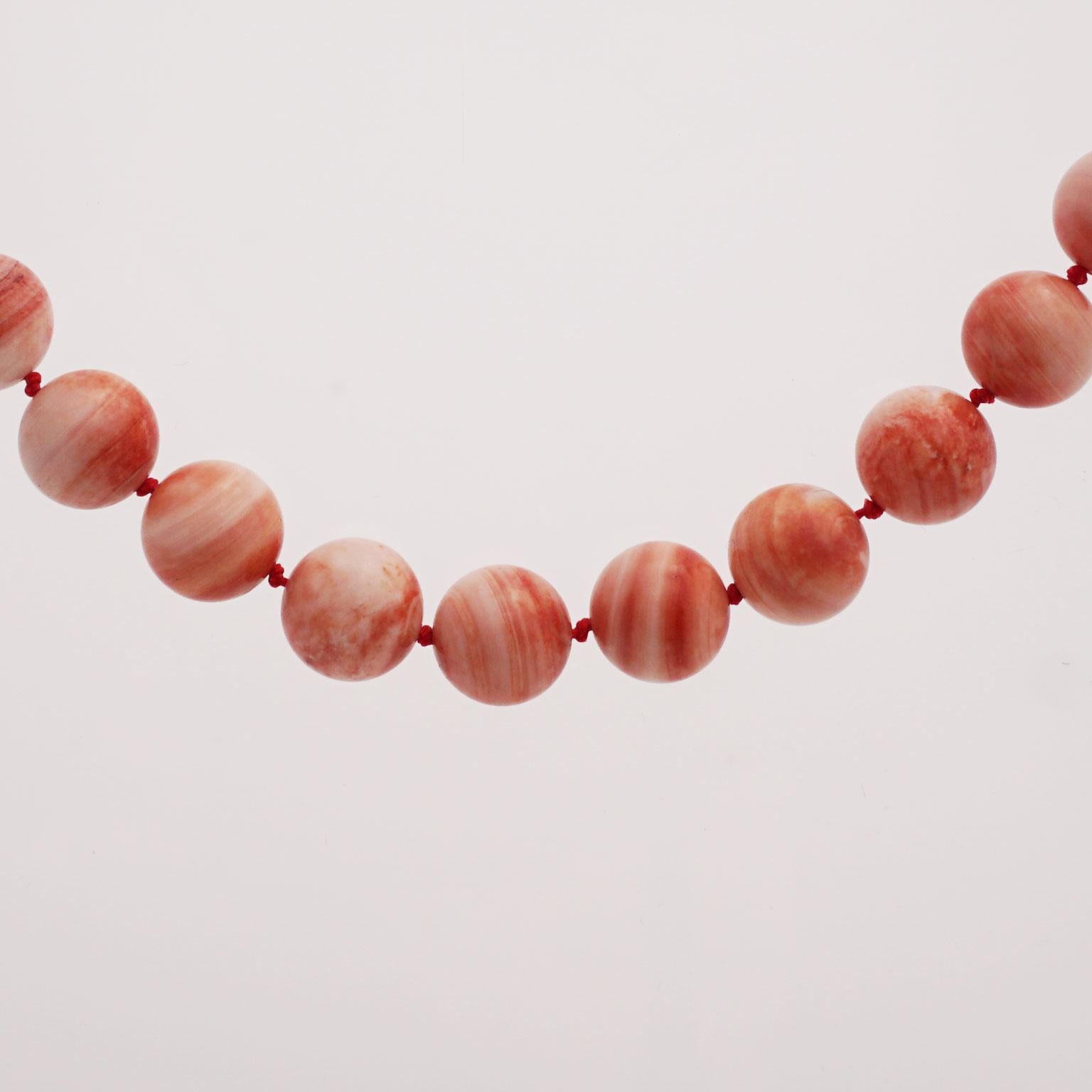 Necklace Made of Apple Coral 3
