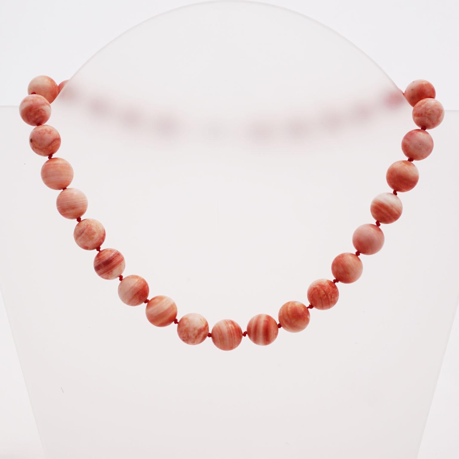 Necklace Made of Apple Coral 5