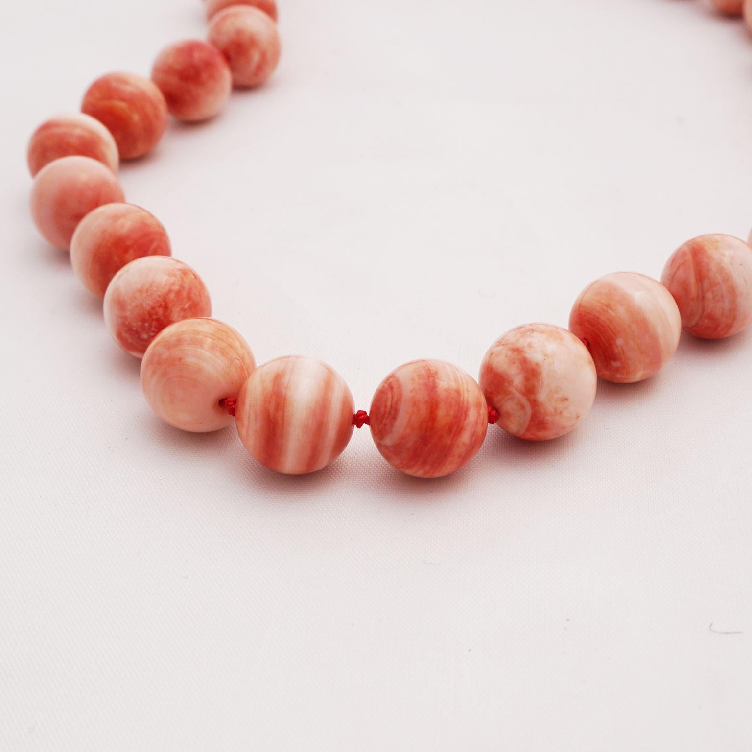Necklace Made of Apple Coral 1