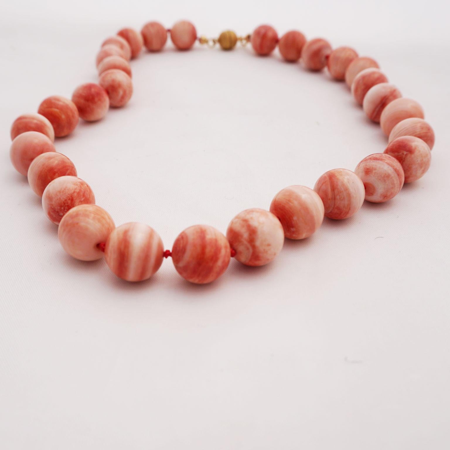 Necklace Made of Apple Coral 2