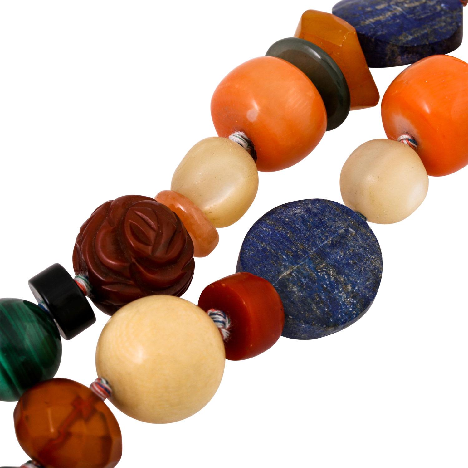 Necklace Made of Various Gemstones In Good Condition For Sale In Stuttgart, BW