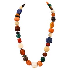 Necklace Made of Various Gemstones