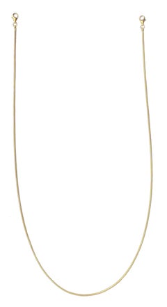 Necklace Mask Strap Minimal Snake Chain 924 Sterling Silver Greek Jewelry