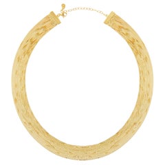 Halskette Minimal Box Kette Glänzend 18 Karat vergoldetes Silber Griechisch