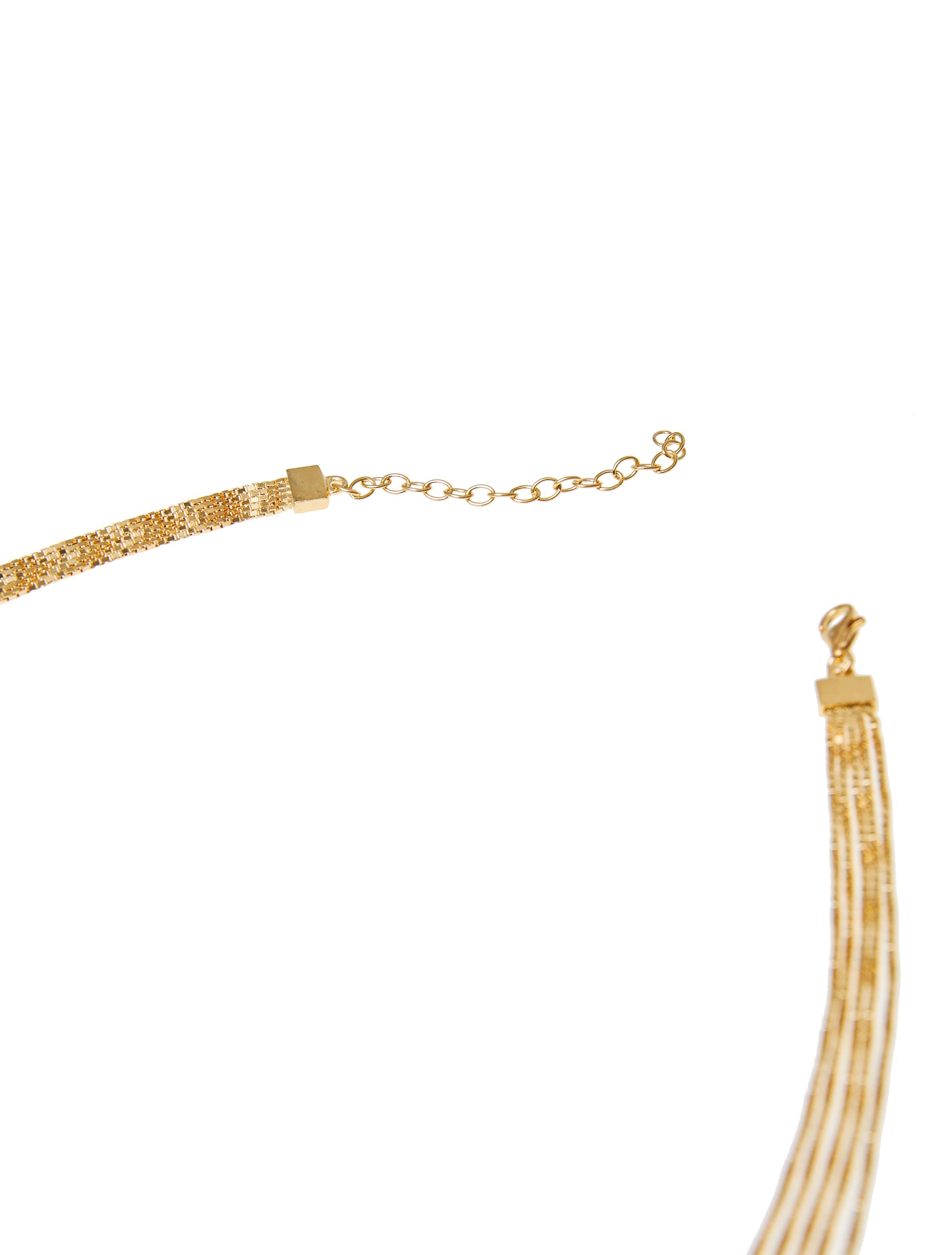 Necklace Minimal Long Box Chain Shiny 18 Karat Gold-Plated Silver Greek For Sale 1