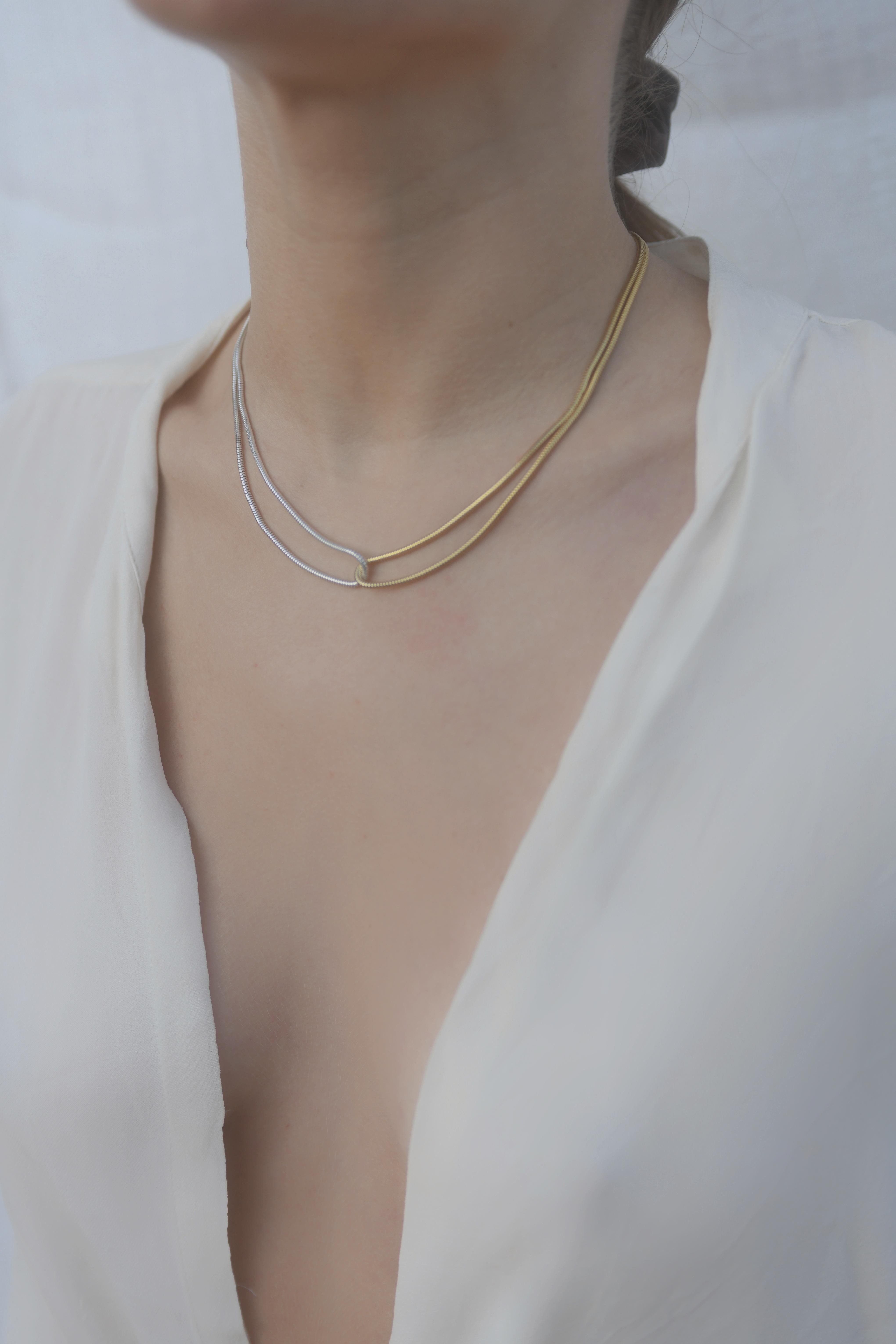 snake chain necklace gold 18k