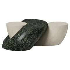 Necklace Mod 2 Verde Notte And Adria Venato Coffee Table by Antonio De Marco