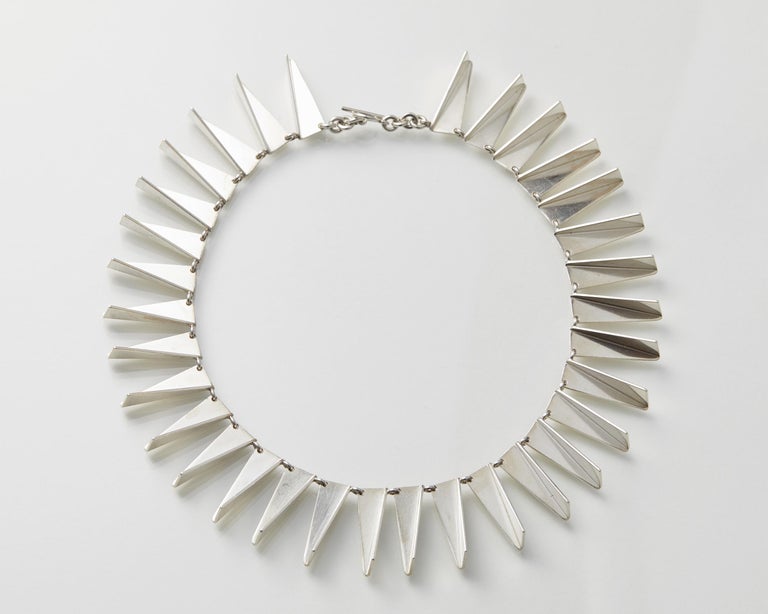 Women's Necklace Number 132 Designed by Arno Malinowski for Georg Jensen, Denmark, 1960s For Sale