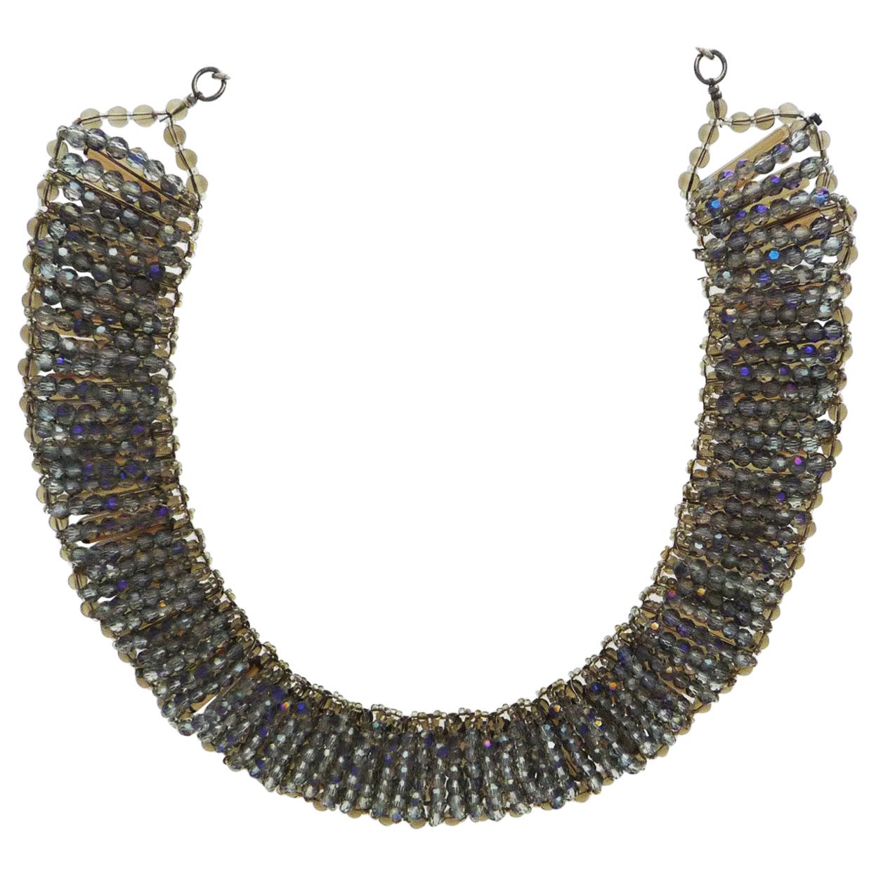 Halskette oder Kropfband aus Svarowsky-Steinen im Angebot