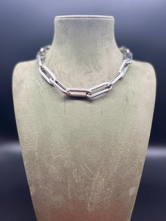 Necklace Paperclip Chain Silver 925