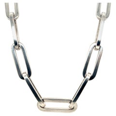 Necklace Paperclip Chain Silver 925