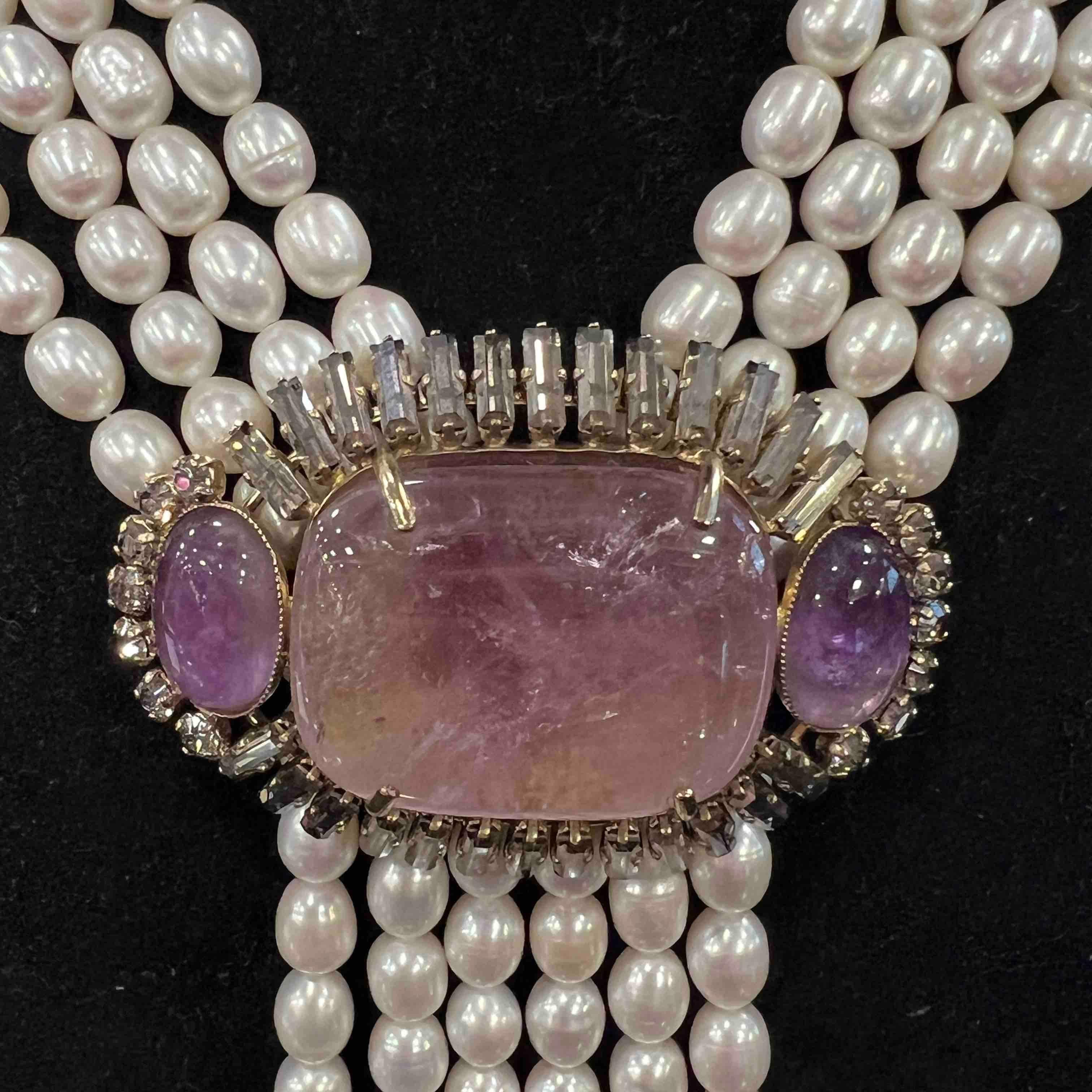 Necklace Philippe Ferrandis freshwater pearls In Excellent Condition For Sale In Paris, FR