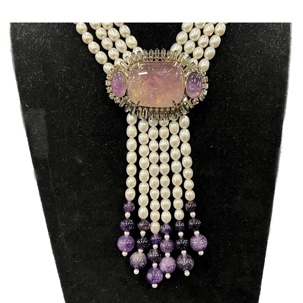 Necklace Philippe Ferrandis freshwater pearls For Sale 1