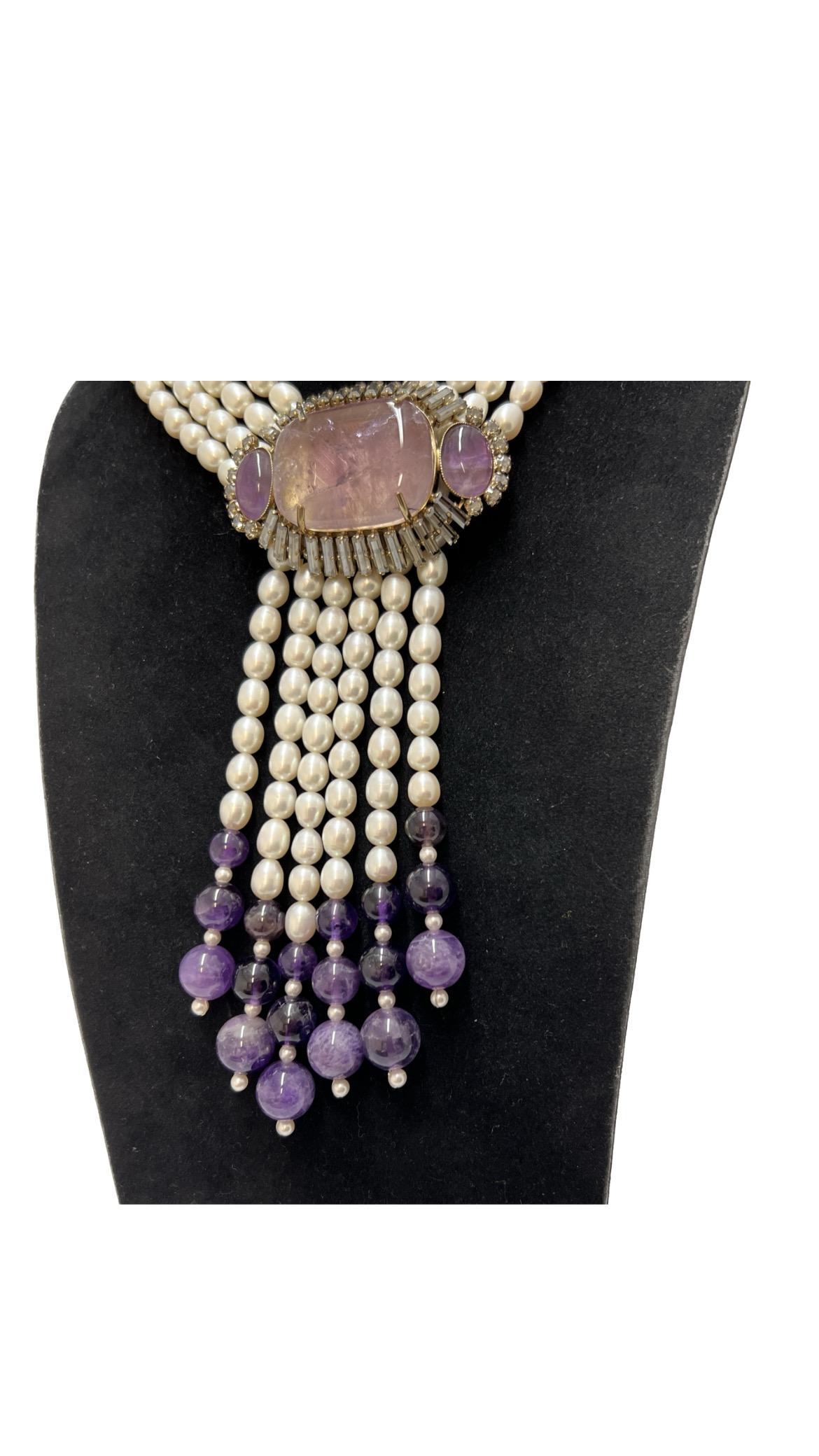 Necklace Philippe Ferrandis freshwater pearls For Sale 2
