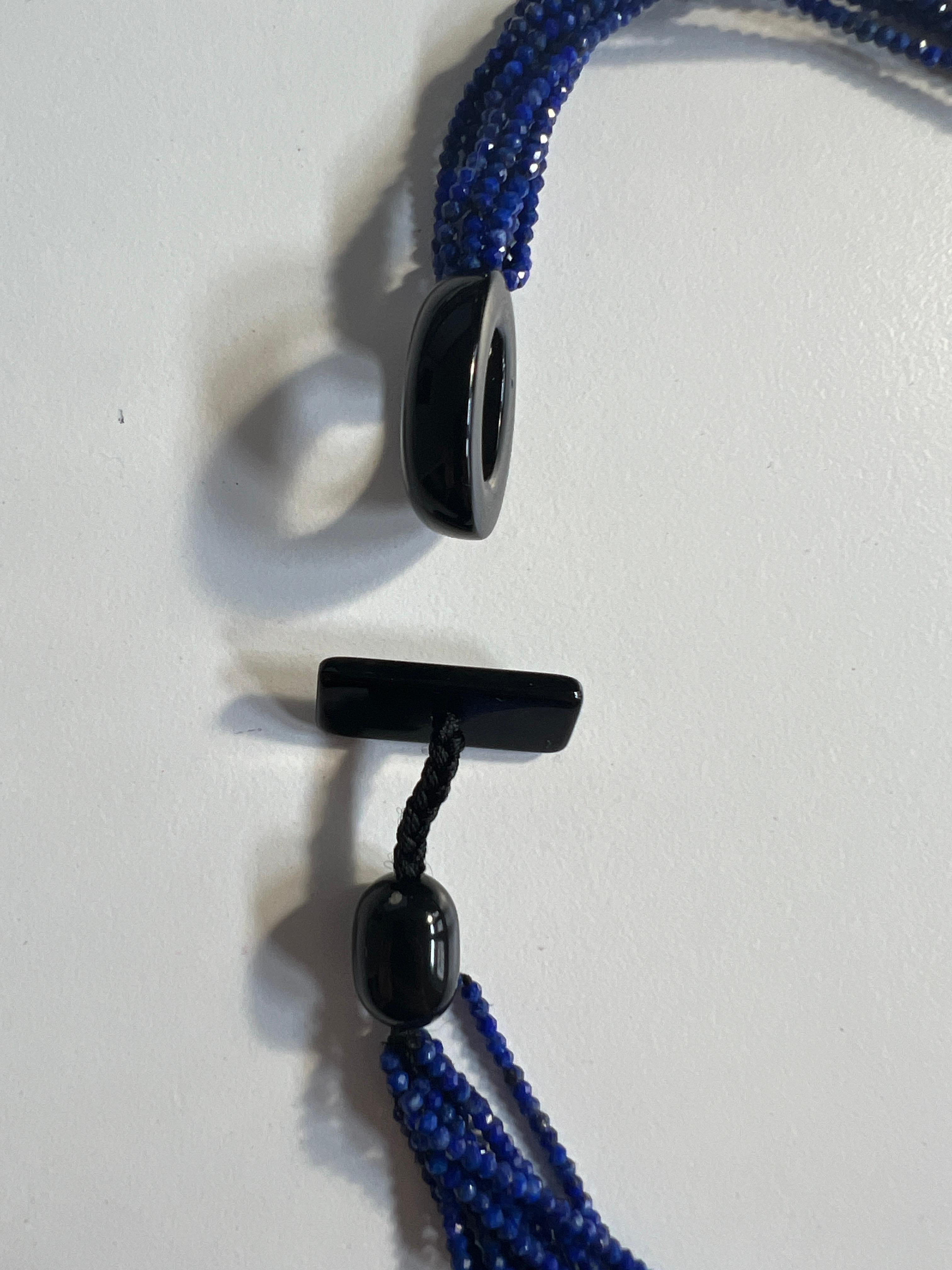 Collier Sautoir lapis-lazuli perle baroque bakélit Pour femmes en vente