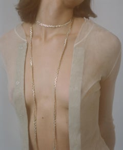 Necklace Scarf Snake Chain Mixed Metals Greek Jewelry