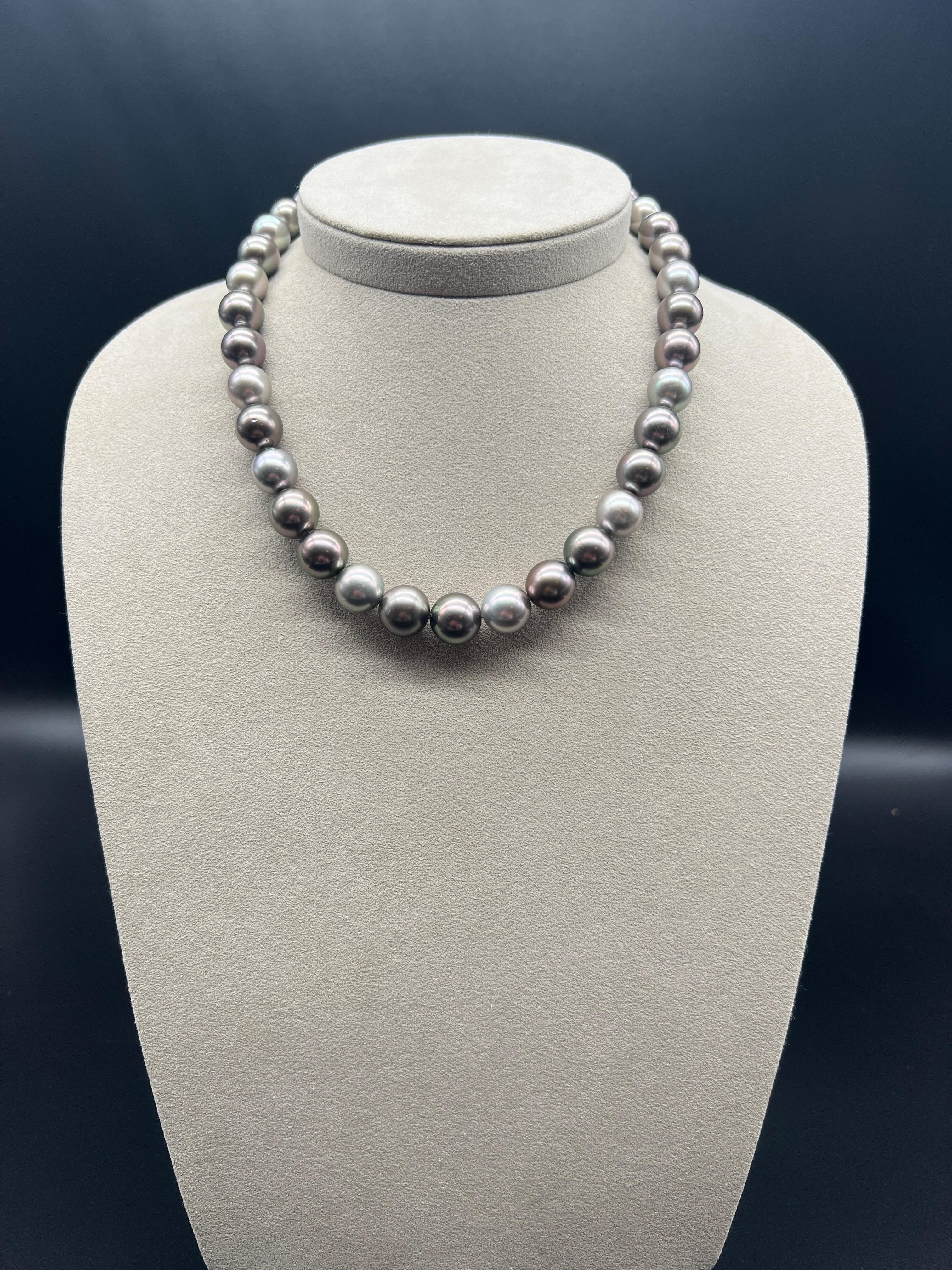 Discover the magnificent Tahitian cultured pearl necklace, an exceptional piece of jewelry that embodies elegance and exotic beauty. Composed of 37 Tahitian cultured pearls, this necklace will seduce you with its sophistication and refinement.

Each