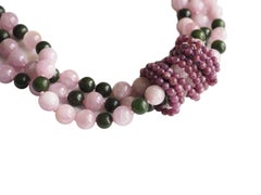 Collar Torchon Opalo Jade Oro 18 Kilates