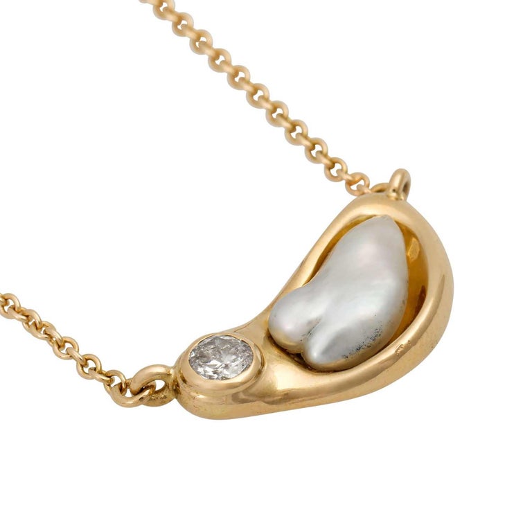 Collana In Ametista E Perla Barocca Naturale 18'' - Argento Placcato - Fatto A Mano