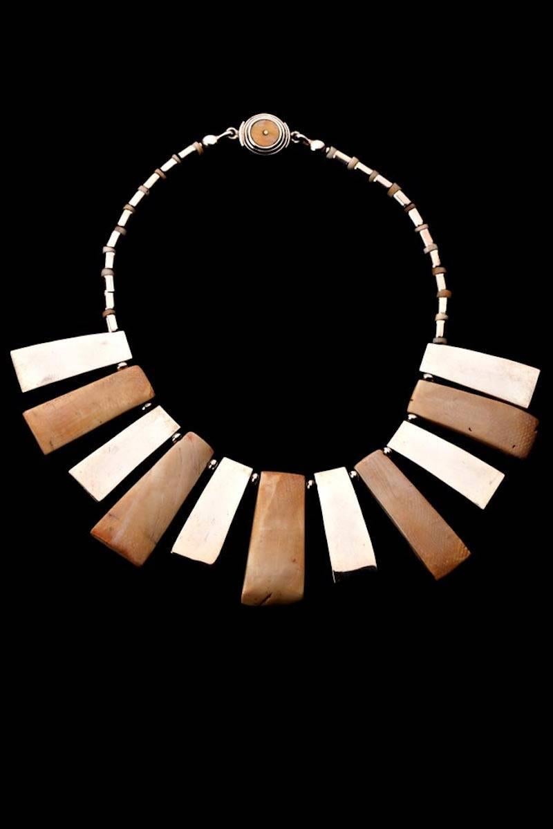 Necklace with Five Mochica Shell Pendants In New Condition In Nuevo Leon, MX