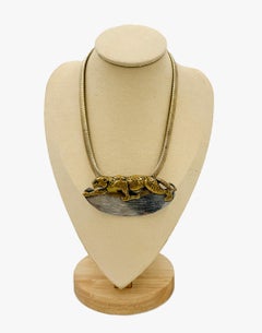 Necklace with a panther pendant