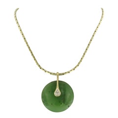 Collana con agata e diamanti taglio brillante fino a 0,05ct 21,0 grammi in oro 14k