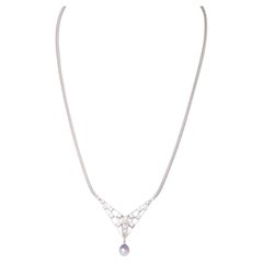 necklace with diamonds,