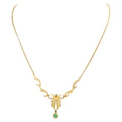 Necklace with Emeralds