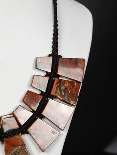 Necklace with Jasper Plates
