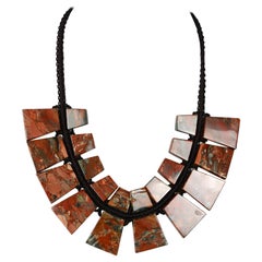 Collana con piastre di diaspro
