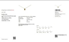 Necklace with pendant - 14 kt. Yellow gold - 1.52ct. tw. Diamond