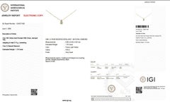 Collier avec pendentif - 18 carats. Or jaune - 1.70ct. tw. Diamant