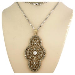 Necklace with Pendant with Diamond 18k gold