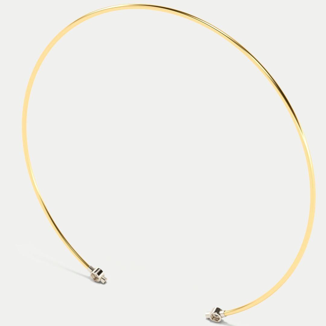 Elastic Choker Necklace 
Yellow Gold, 18K with screw system.
You can assemble or disassemble your Icons in the necklace. The ECH screw-on system in steel allows you to mount - easily and reliably - decorative elements on the basic piece of jewelry,